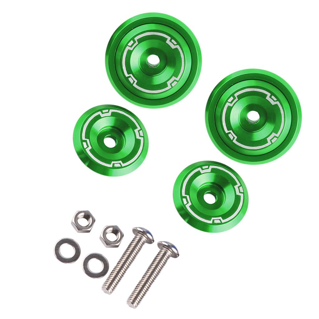 Motorcycle Frame Fairing Bolt Hole Cap Cover Plug for Kawasaki Z900 Green