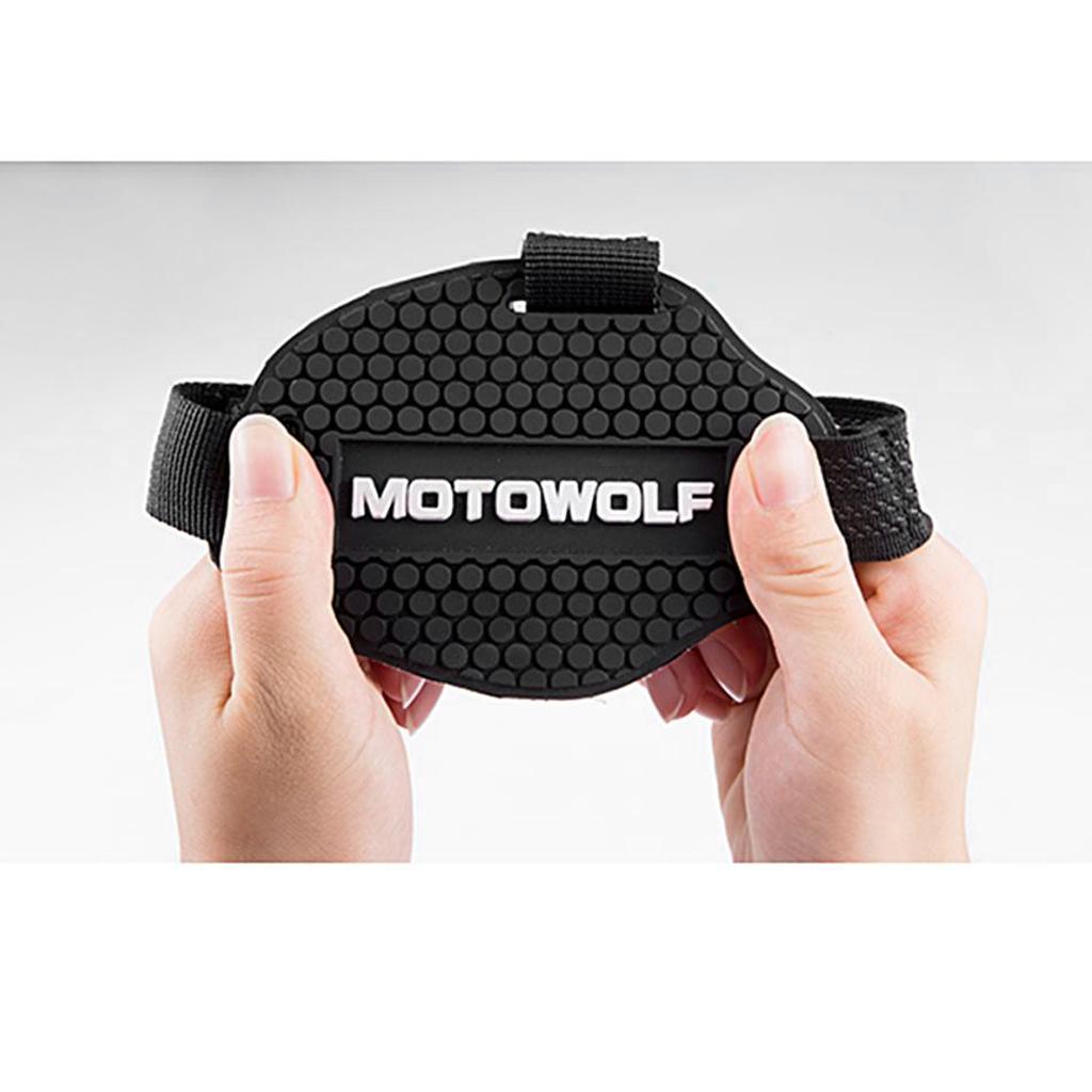 Motorcycle Gear Shifter Shoe Boots Protector Rubber Cover Black