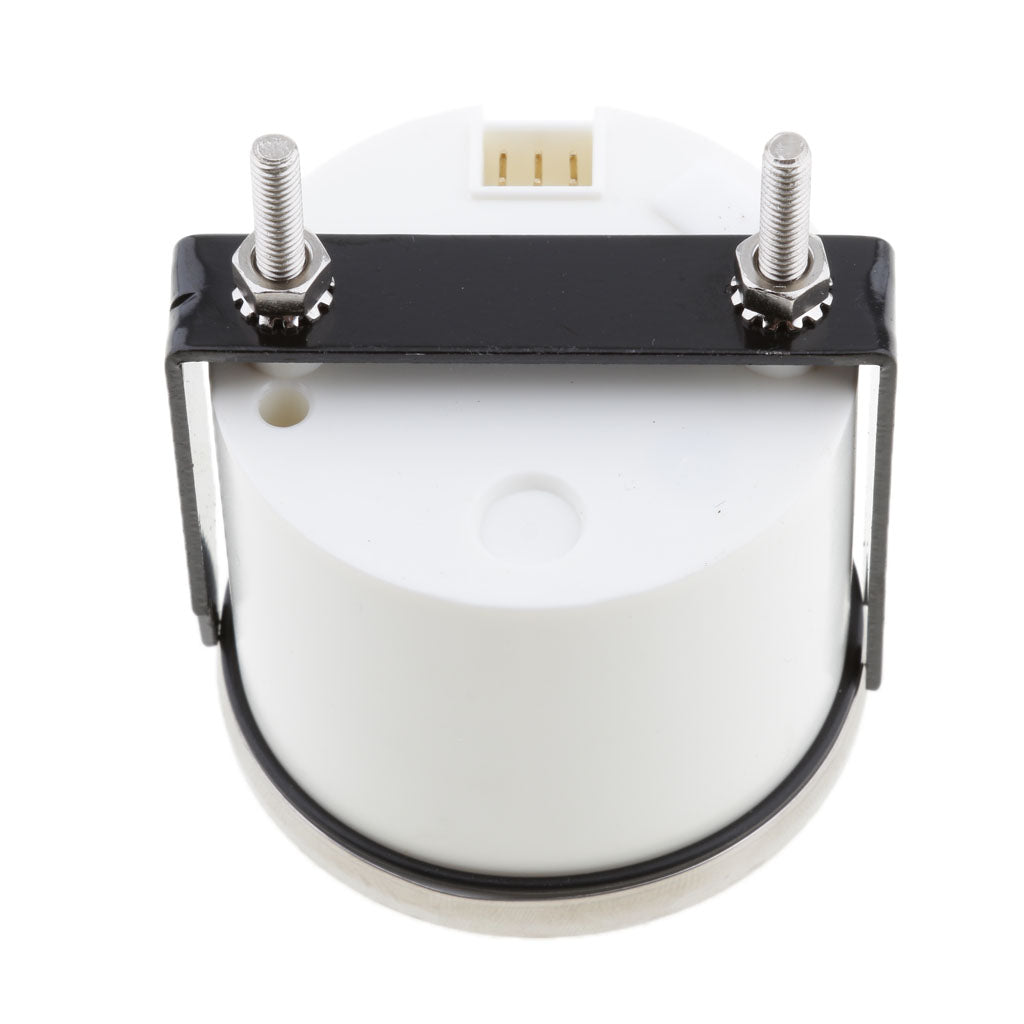 2 52mm 100% Waterproof Protection Water Level Gauge for Boat White & Black"