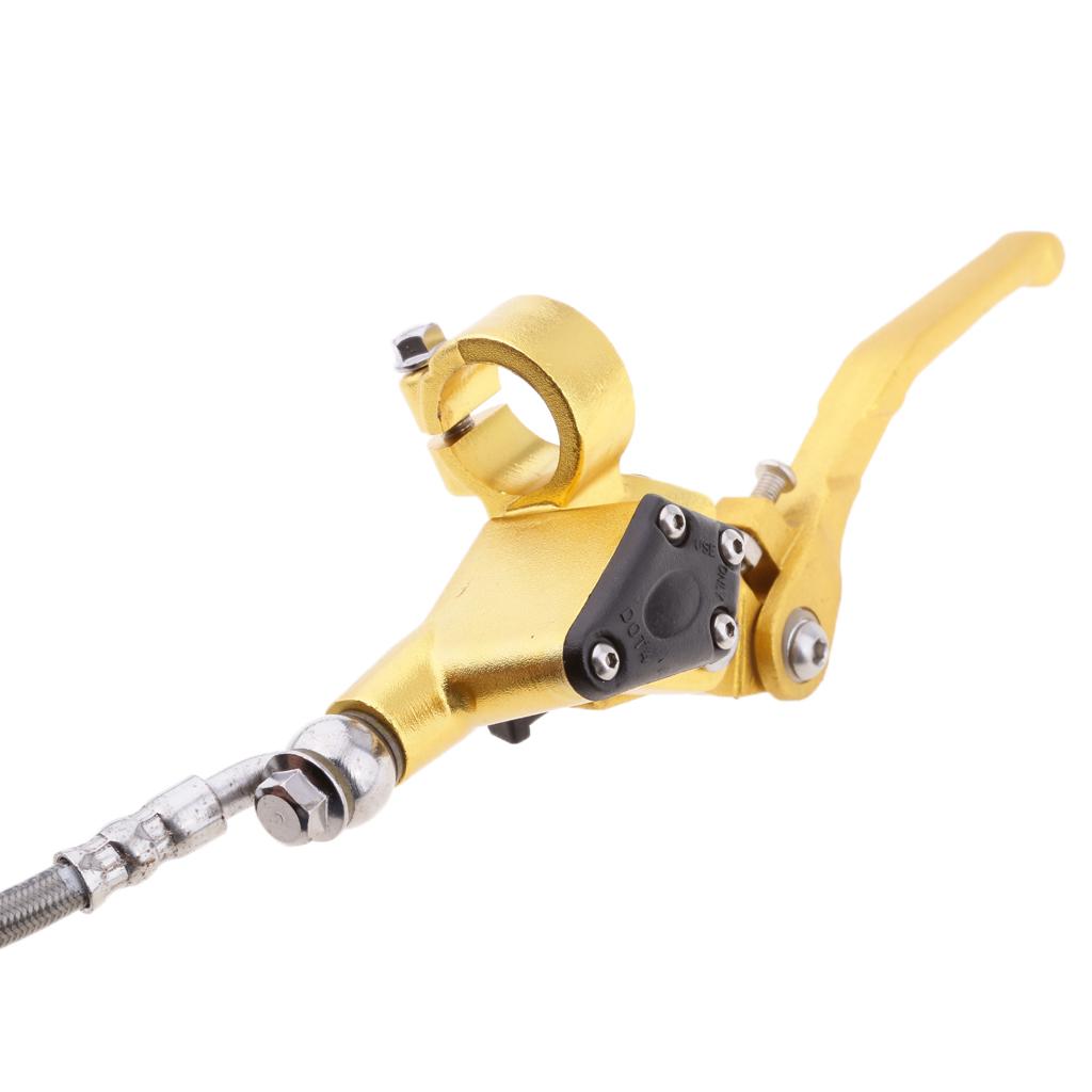 7/8" Hydraulic Brake Clutch Lever Master Cylinder for Pit Dirt Bike Gold