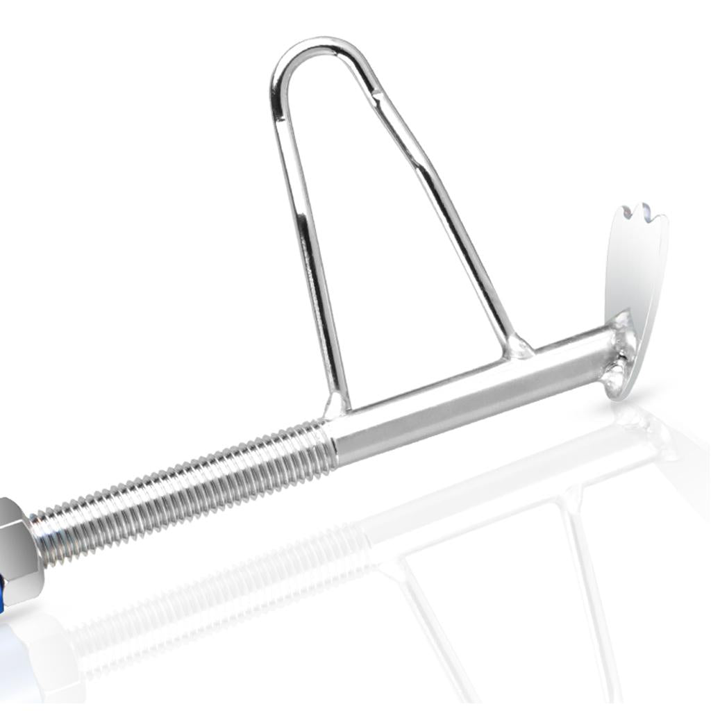 Blue Adjustable CNC Aluminium Motorcycle Foot Kickstand Side Stand