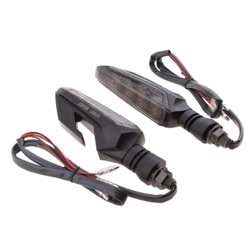 LED Motorcycle Turn Signal light Super Bright Waterproof Steering Lamp Red