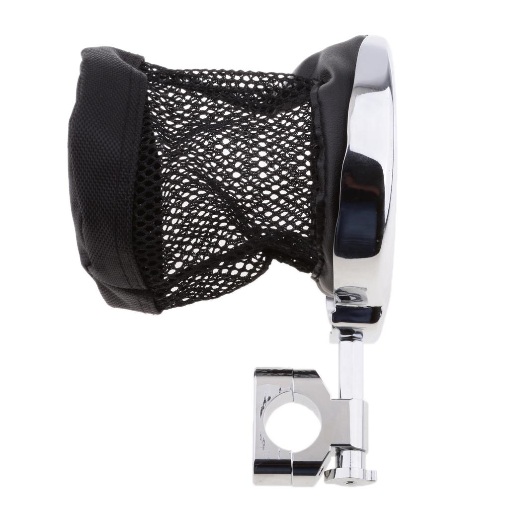 25mm Chrome Motorcycle Handlebar Cup Holder Metal Drink Basket For Harley