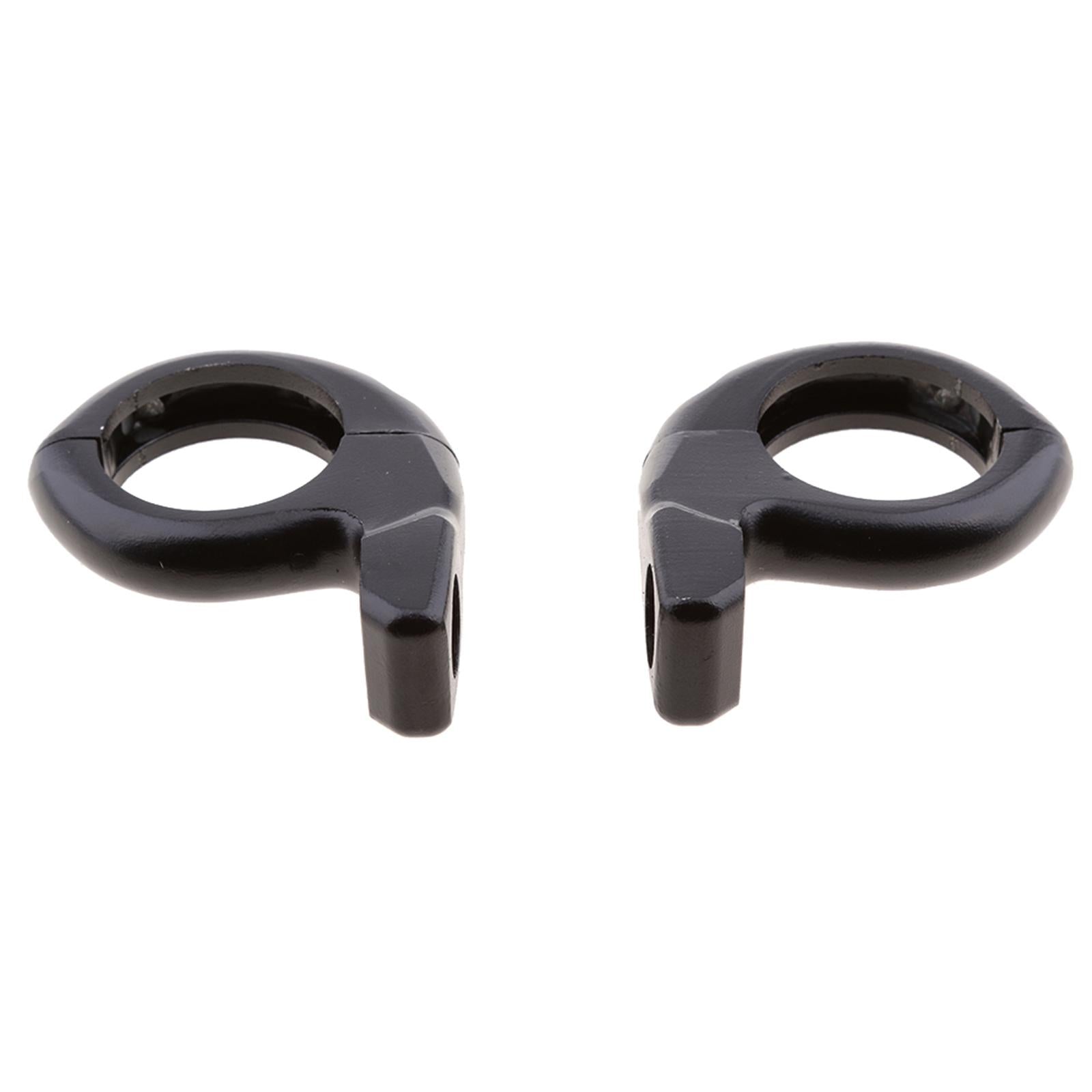 1'' Motorcycle Handlebar Turn Signal Clamp Mirrors Adapter 10mm 8mm Black