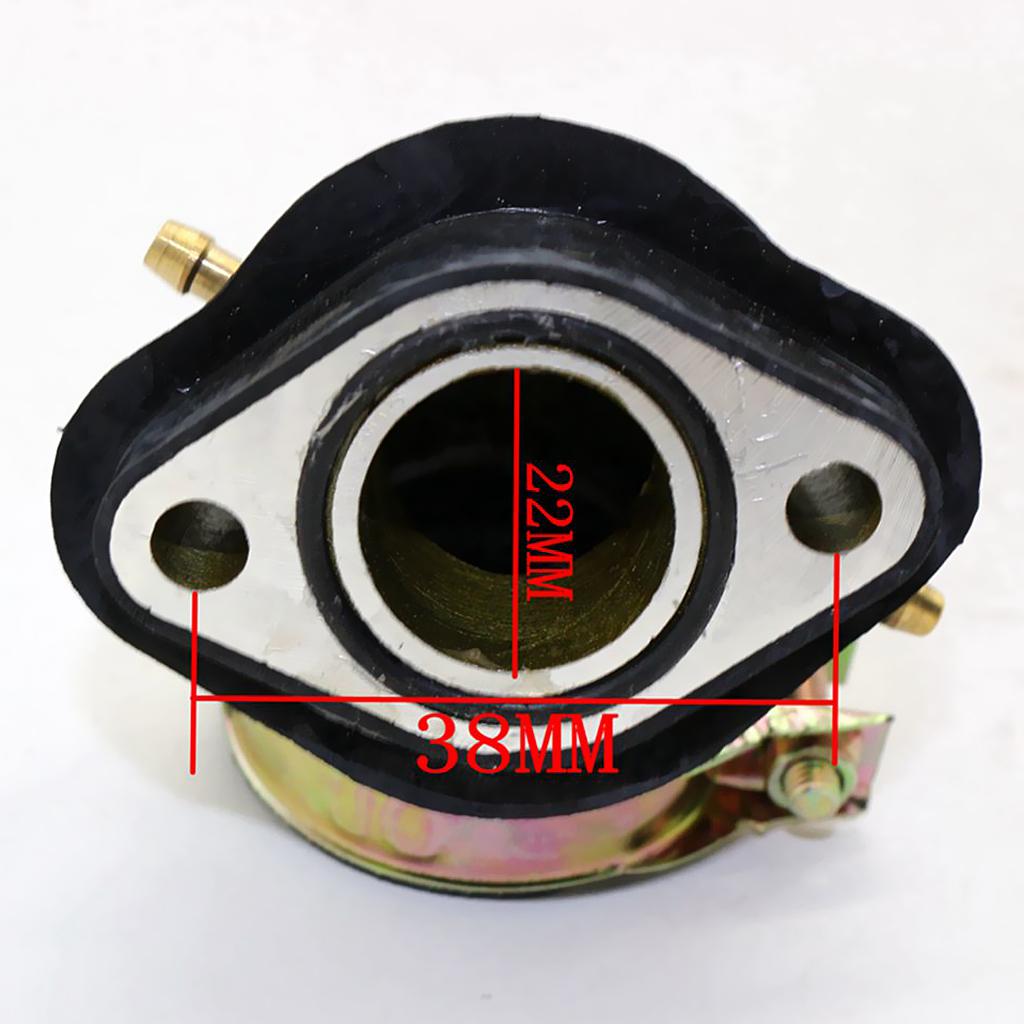 INTAKE MANIFOLD PIPE FOR GY6 150CC MOPED SCOOTER ATV QMJ157 ENGINE 2 PIPE