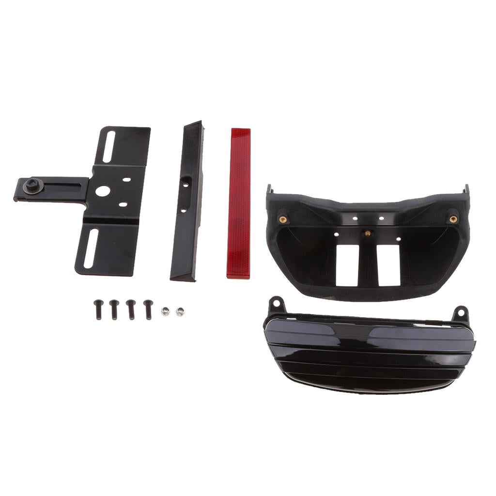 Tri-Bar LED Turn Signal Tail Light License Plate Bracket For Harley Softail