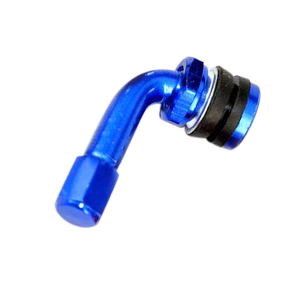 CNC Aluminum Motorcycle Rim Wheel Air Tyre Tire Valve Stem Blue/Silver
