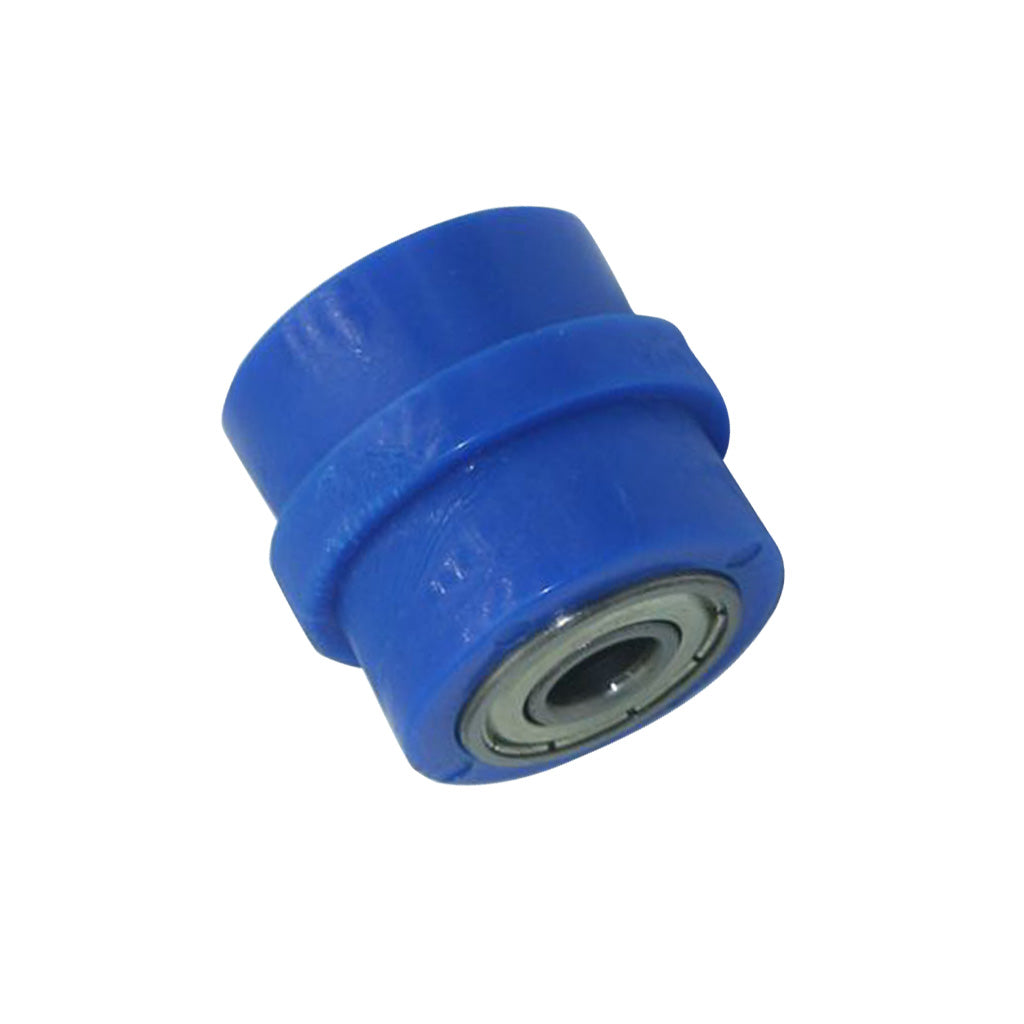 Motorcycle 8mm Chain Pulley Roller Slider Tensioner Wheel Guide Kit Blue