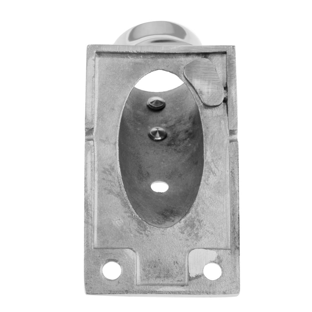 Boat Hand Rail Fitting 30 Degree Stainless Steel Rectangular Base 25mm