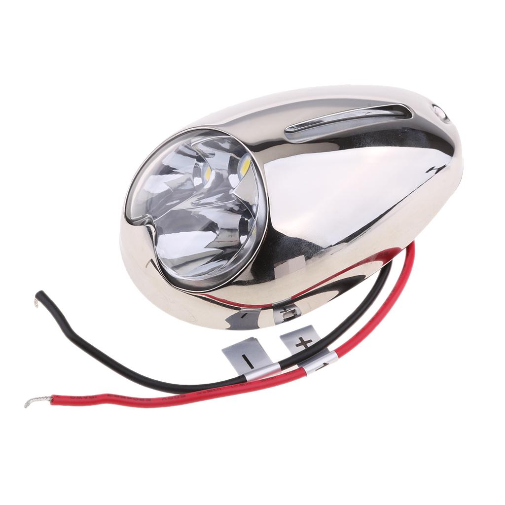 Stainless Steel LED Boat Marine Yacht Bow Docking Light Surface Mount