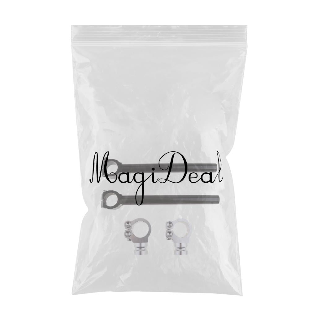 Motorcycle Fork Clamp Tubes CNC Clip-On Ons 7/8" Handlebars Handle Bar 34mm