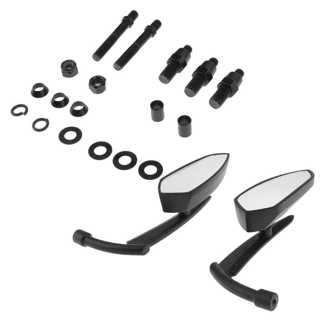 Black Motorcycle Adjustable Rear View Mirrors for Harley X48 XL883 1200