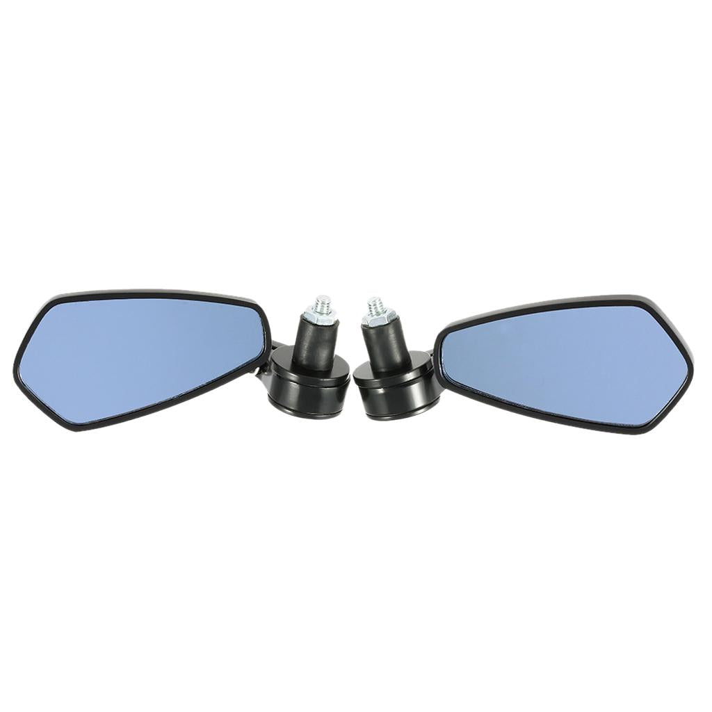 1 Pair 22mm Universal Motorcycle 360 Degree Swivel Angle Rearview Mirror