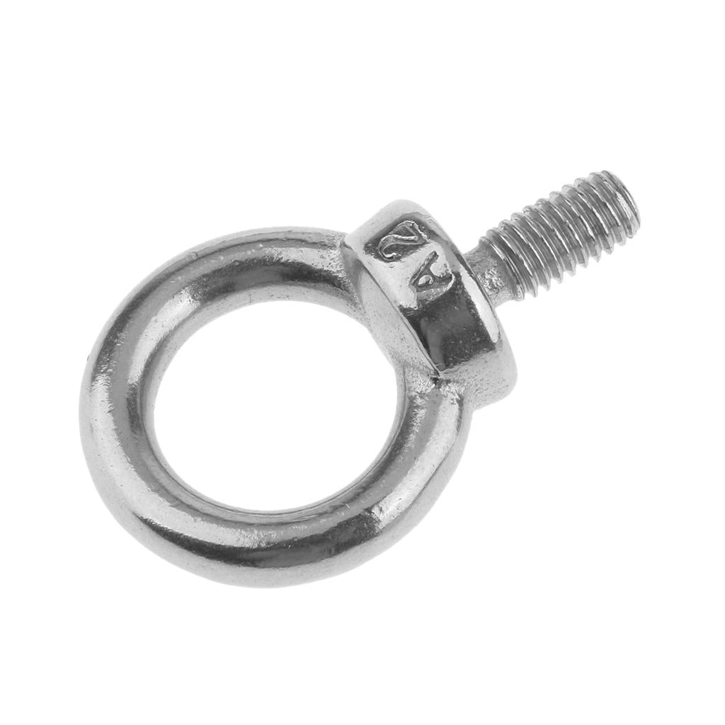 10pcs M6 Eye Bolt 316 Stainless Steel Shade Sail Boat Roof Rack Nut 6mm