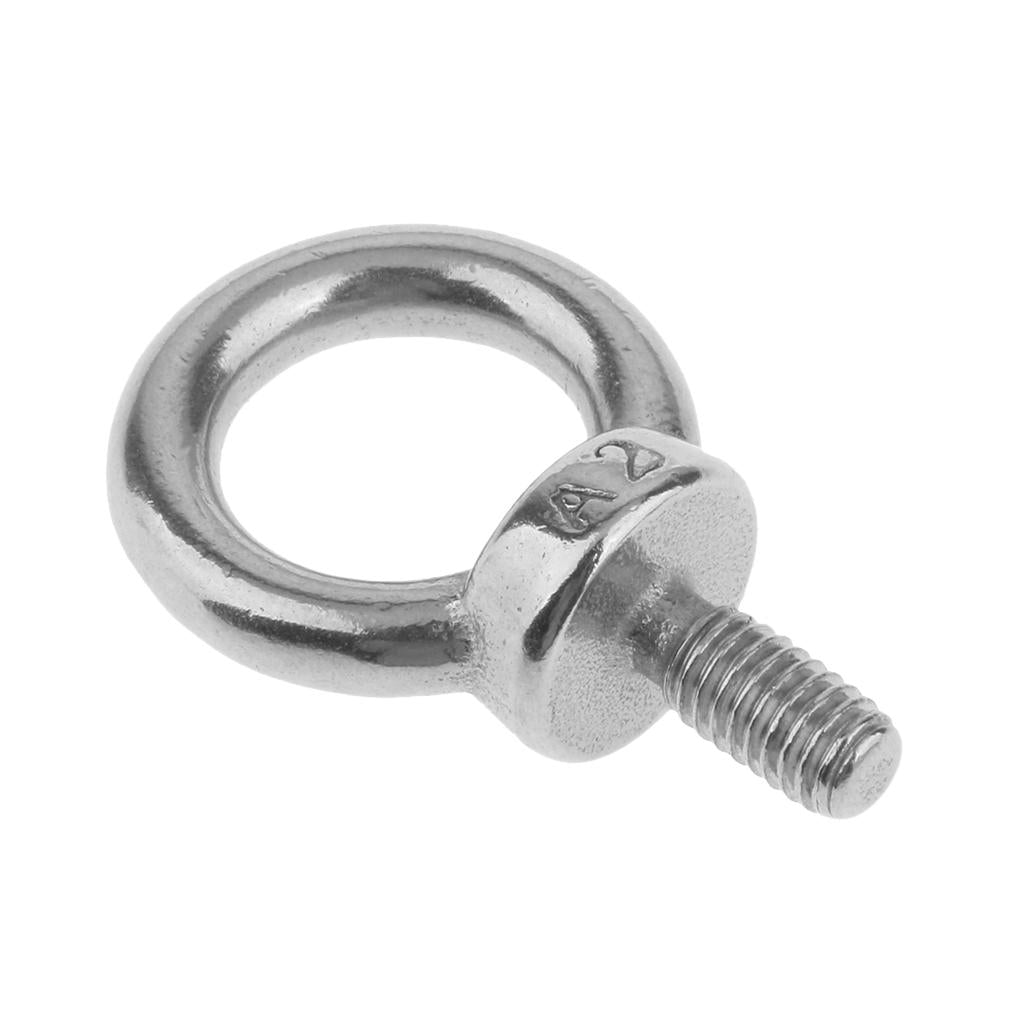 10pcs M6 Eye Bolt 316 Stainless Steel Shade Sail Boat Roof Rack Nut 6mm