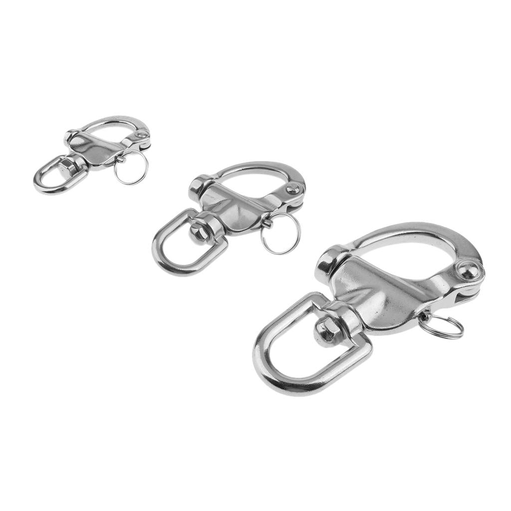 316 Stainless Steel Swivel Snap Shackle for Boat Marine Yacht Sailing 68mm