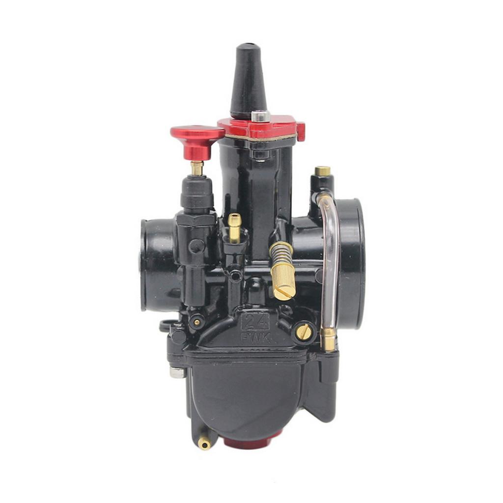 Universal 24mm 100-350cc ATV Carburetor With Nozzles for PWK Black