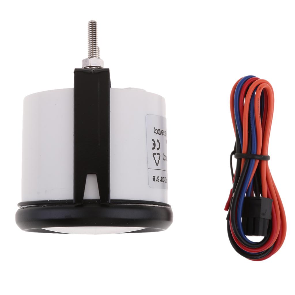 2 52mm UP-DN Electric Trim Level Gauge for Marine Boat Black Face#1"