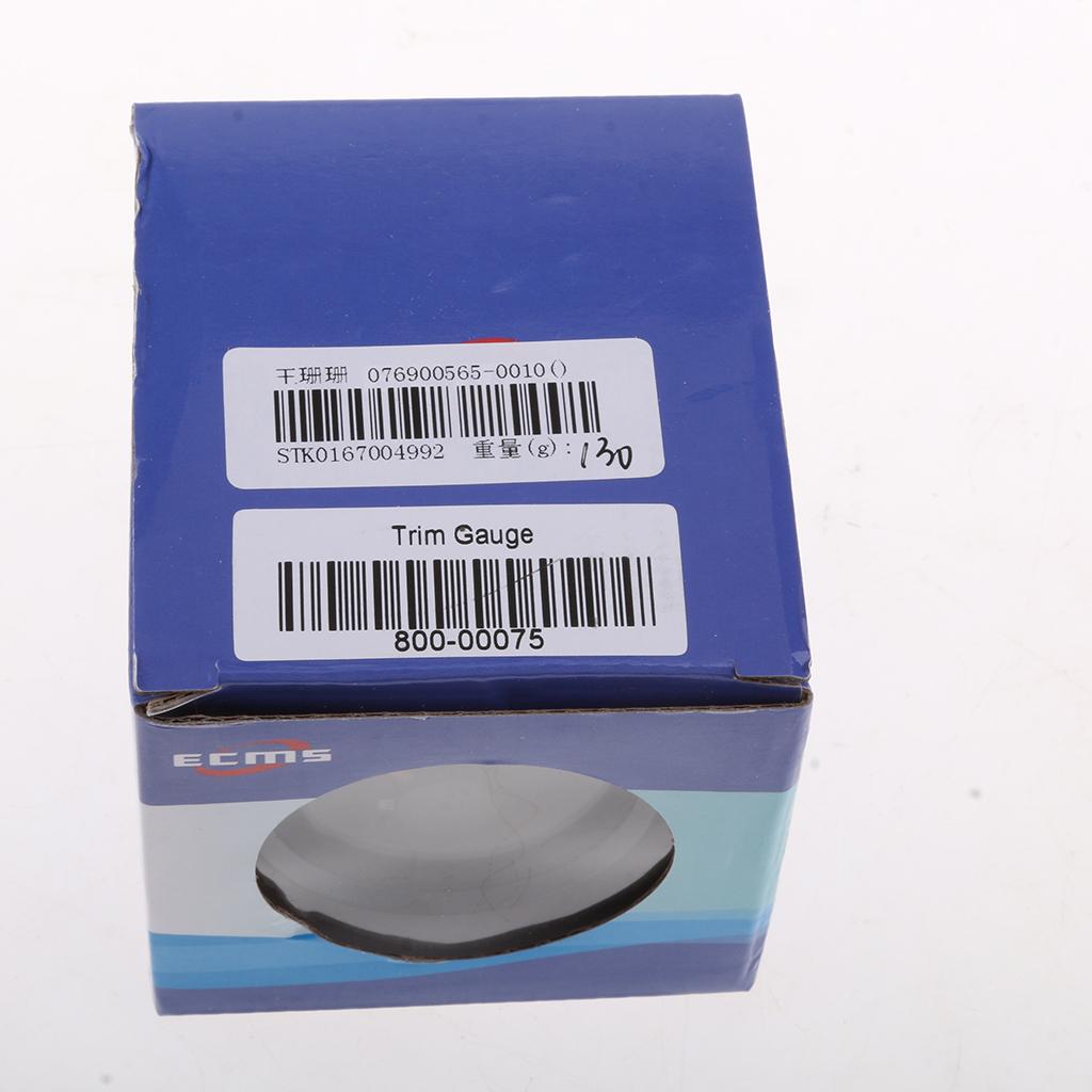2 52mm UP-DN Electric Trim Level Gauge for Marine Boat Black Face#1"