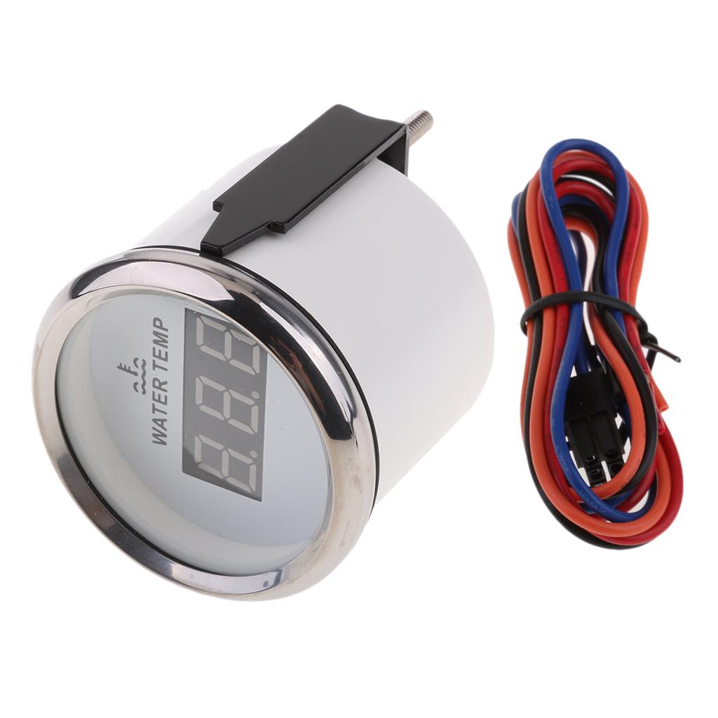 2 52mm Car Auto Water Temp Gauge -20-120 Celsius Degree 810-00131"