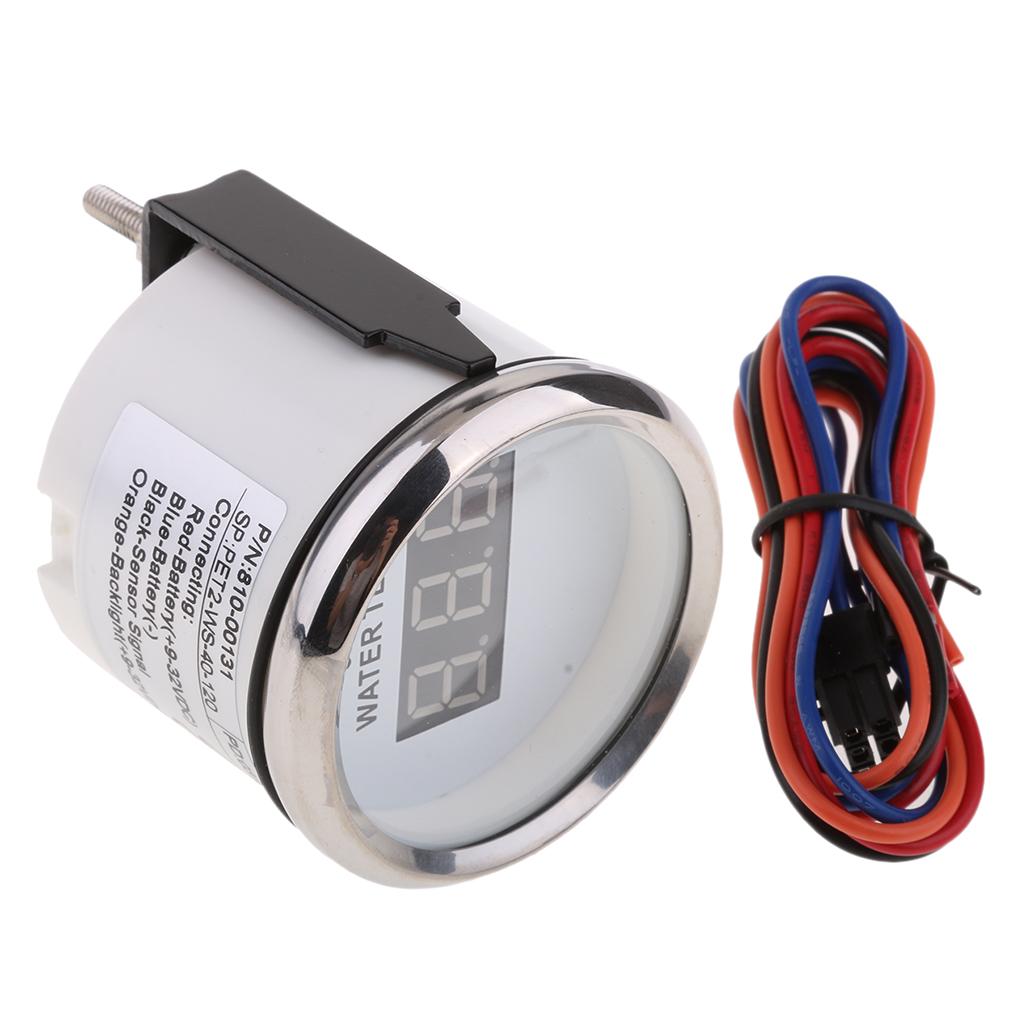 2 52mm Car Auto Water Temp Gauge -20-120 Celsius Degree 810-00131"
