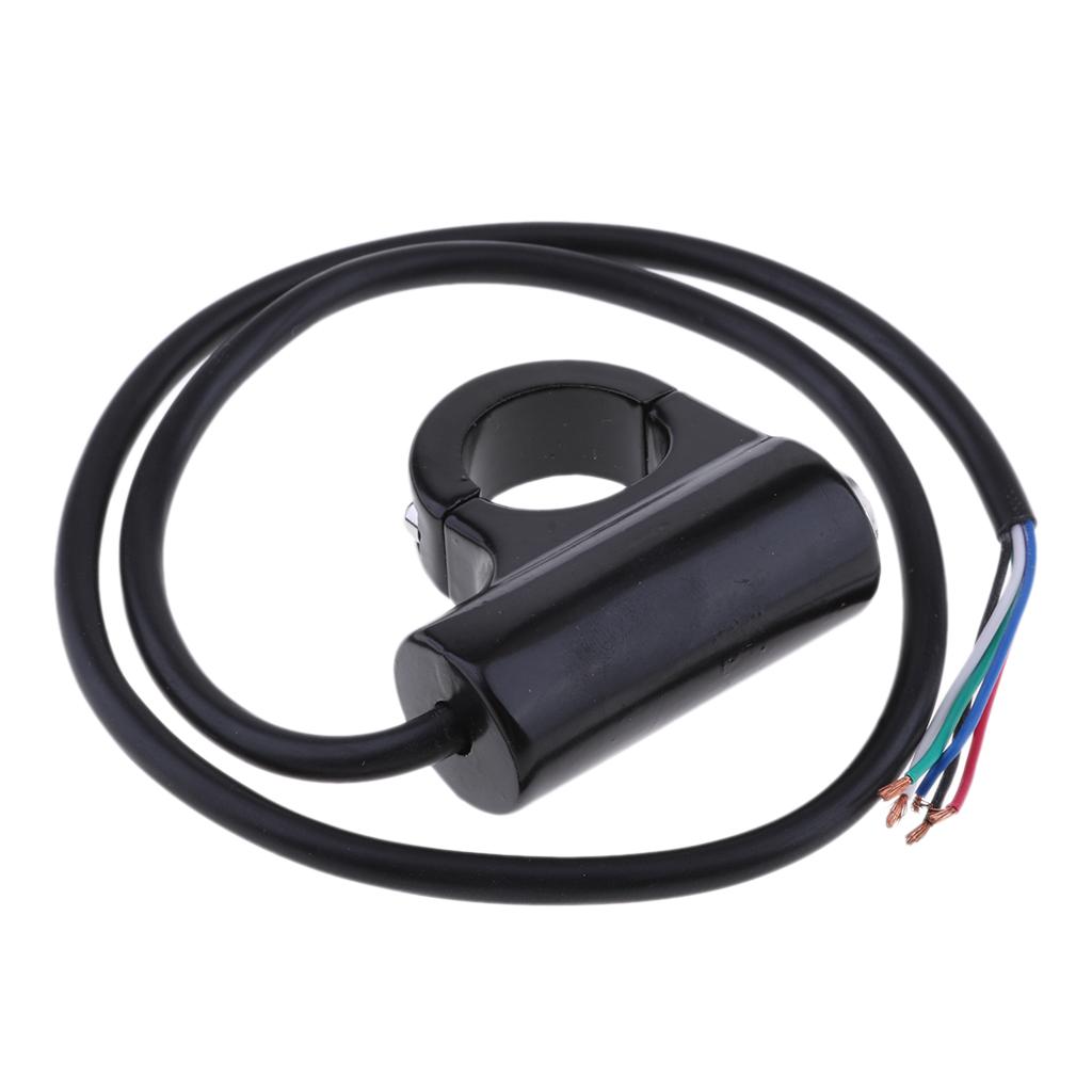 Motorcycle Handlebar Light Push Switch Waterproof ATV Headlight Fog Spot 12V
