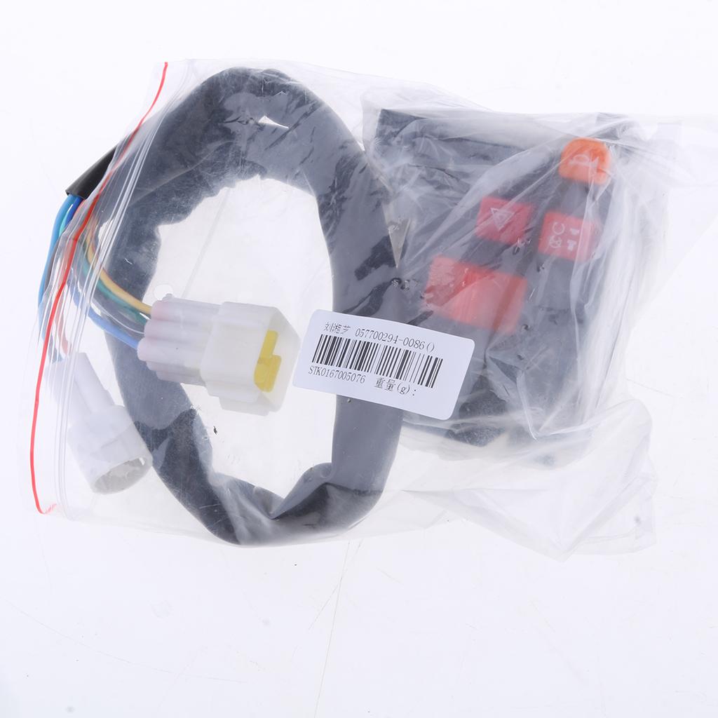 Motorcycle 7/8 Handlebar Horn Headlight Turn Signals Light Control Switch"