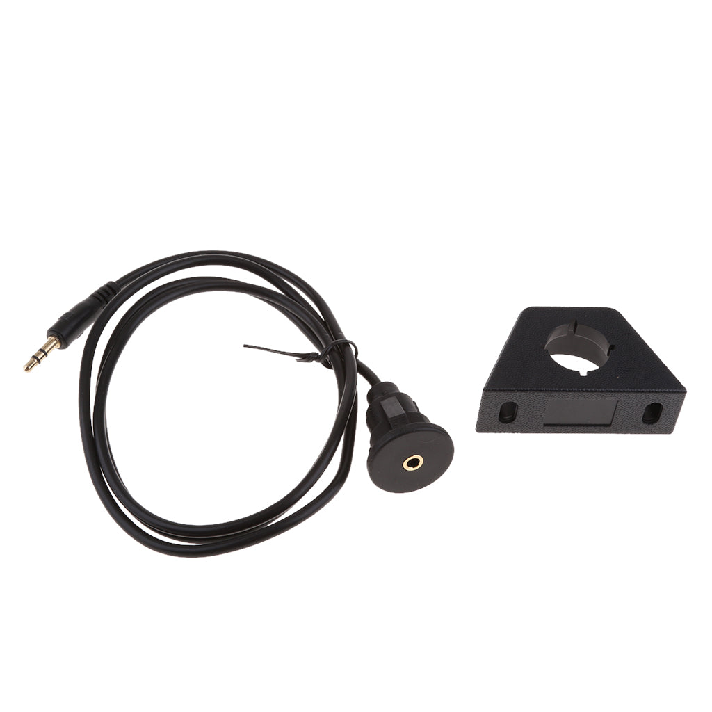 Male to Female 3.5mm AUX Extension Flush Panel Mount Cable for Boat 1 Meter