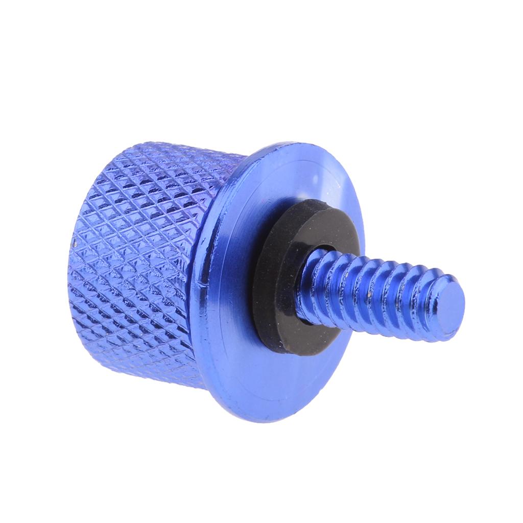 1/4" 6mm Motorcycle Seat Mount Bolt Screw Cap for Harley Sportster 883 Blue