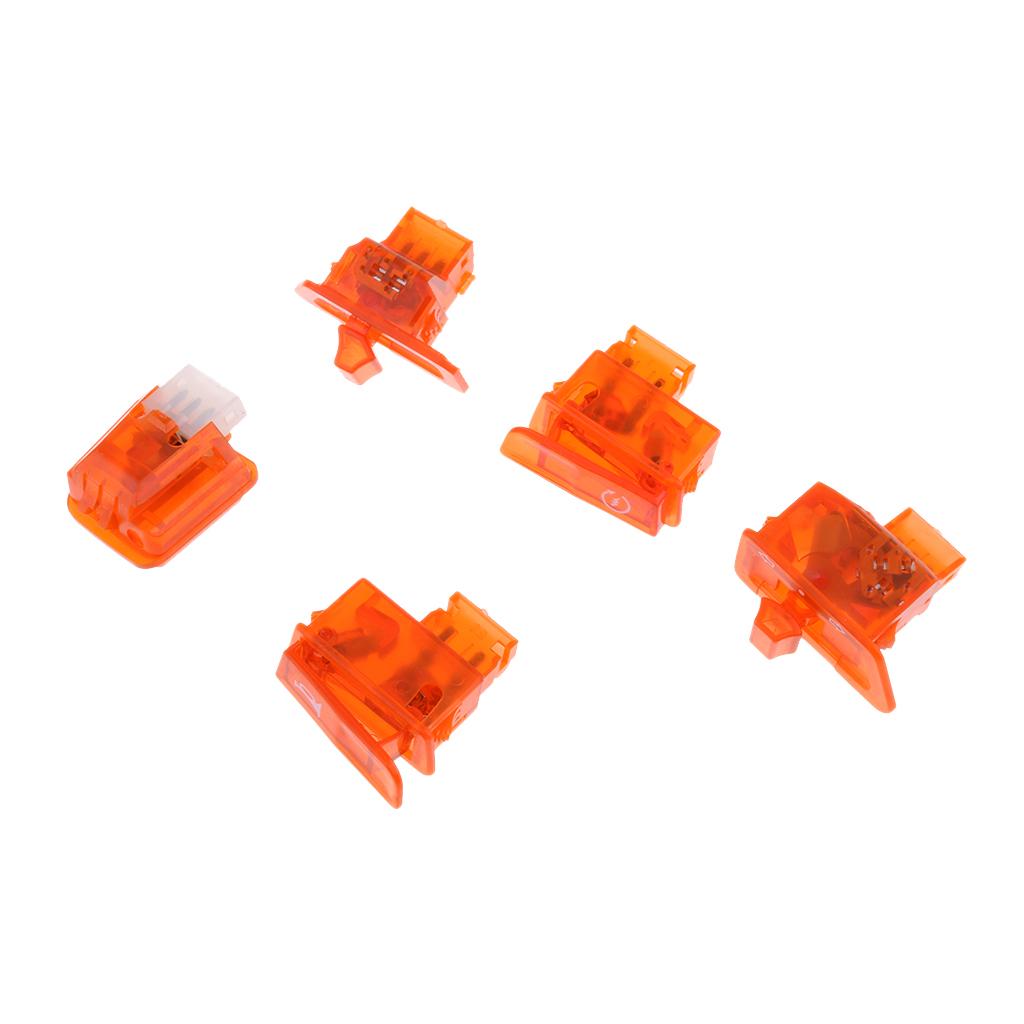 Scooter Start Horn Turn Signal Headlight High Low Switch Housing Caps Orange