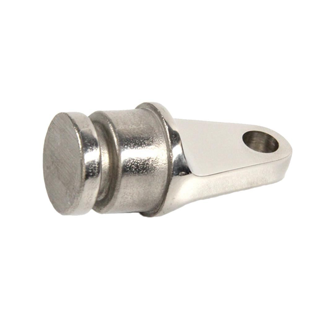 2Pcs 316 Stainless Steel Boat Bimini Top Inside Eye Rounded End 25mm 22mm