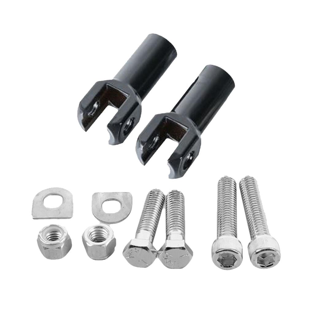 Motorcycle Rear Passenger Footrest Support Bracket for Harley 00 - 18 Black