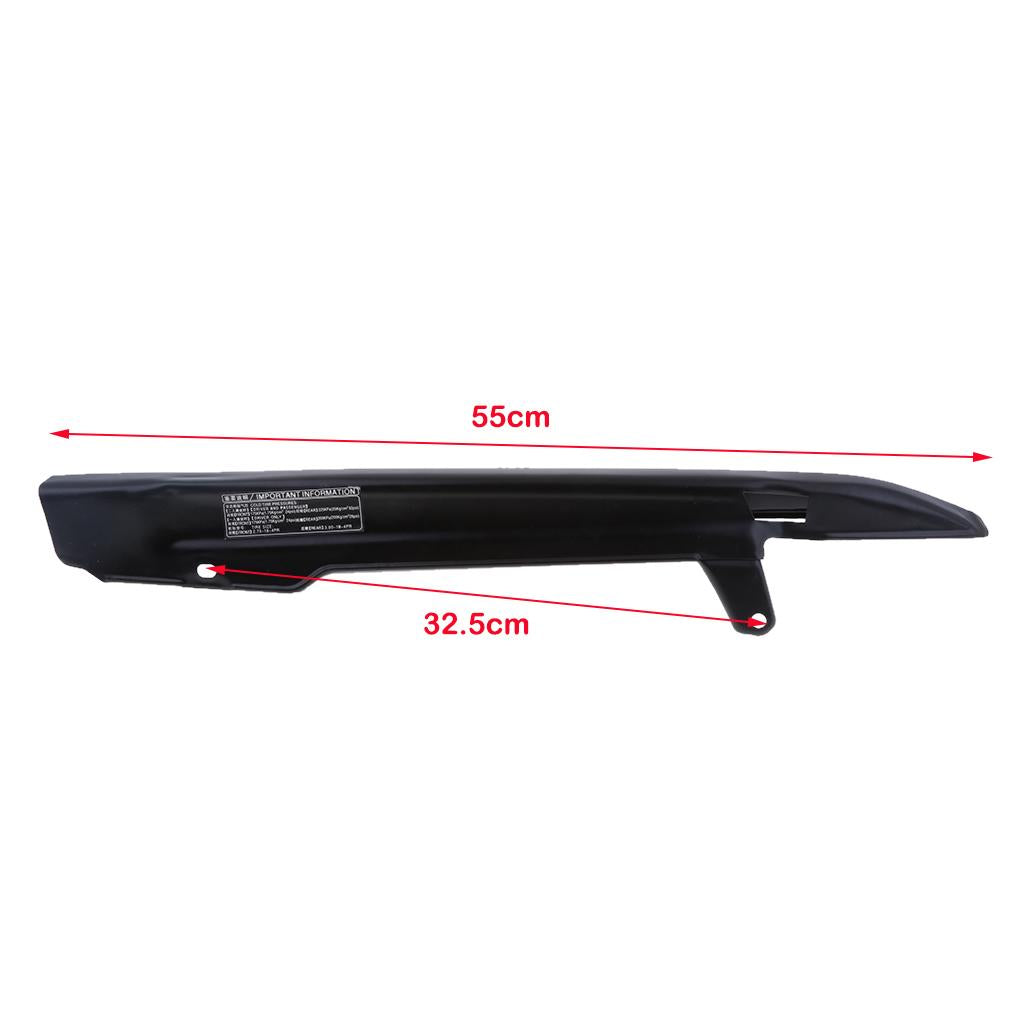 Motorcycle Chrome Chain Guard Cover Case Black for WY125
