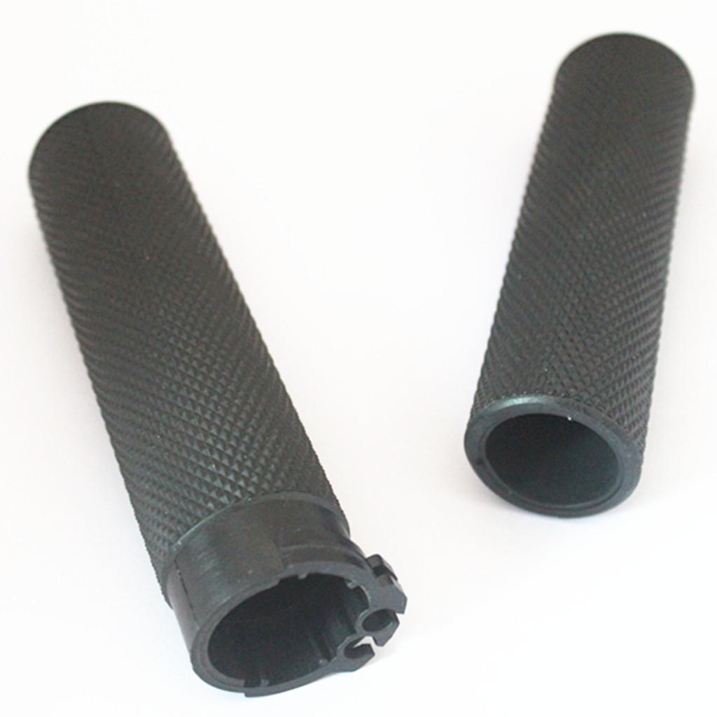 Black 1'' Motorbike Antiskid Handlebar Grips Fit Harley Glide 883 1200 x 48