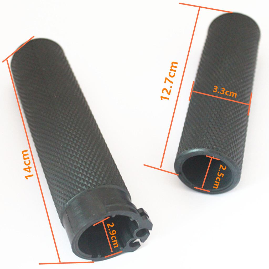 Black 1'' Motorbike Antiskid Handlebar Grips Fit Harley Glide 883 1200 x 48