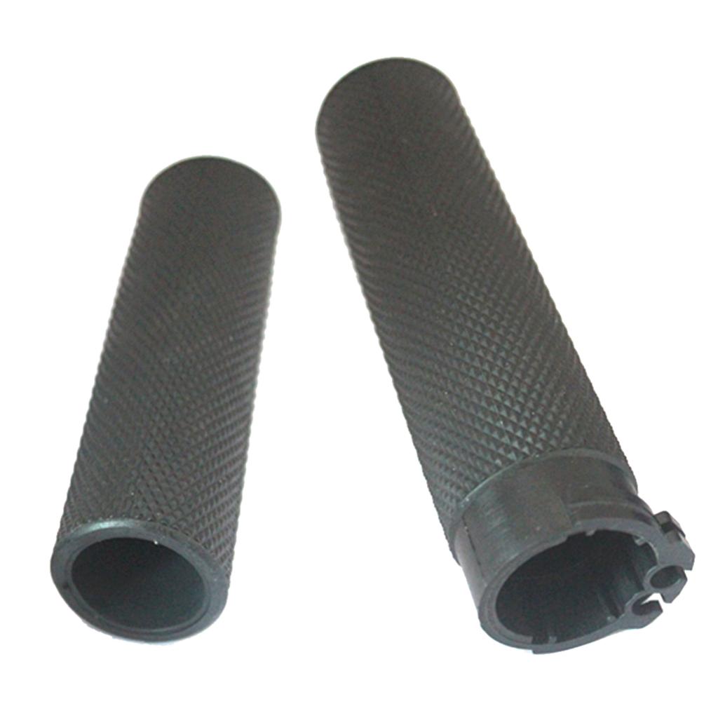 Black 1'' Motorbike Antiskid Handlebar Grips Fit Harley Glide 883 1200 x 48