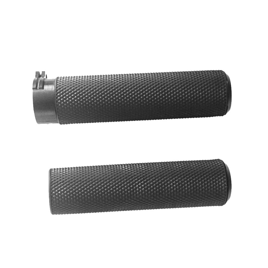 Black 1'' Motorbike Antiskid Handlebar Grips Fit Harley Glide 883 1200 x 48