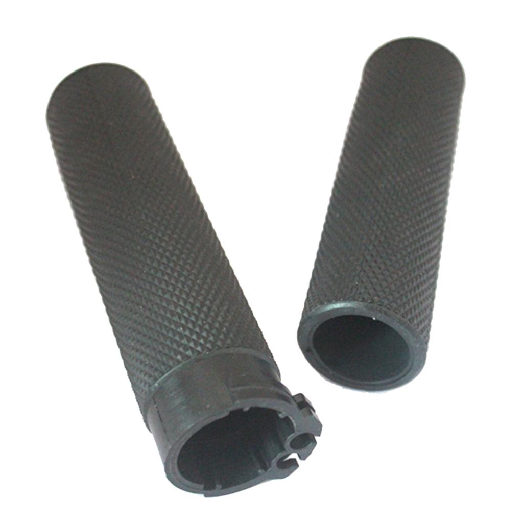 Black 1'' Motorbike Antiskid Handlebar Grips Fit Harley Glide 883 1200 x 48