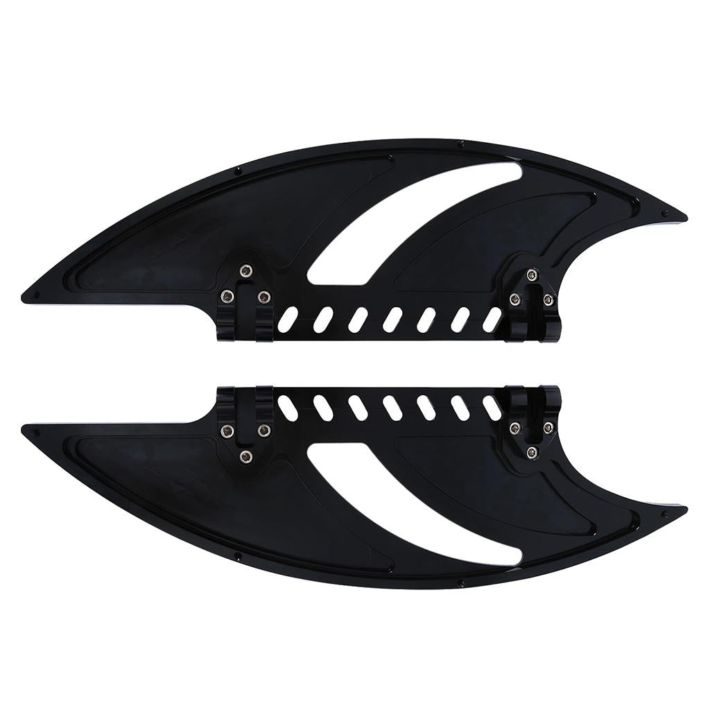 Black Driver Stretched Floorboards Footboard for Harley Electra Glide 97-17