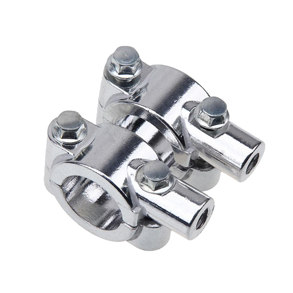 8mm Thread Motorcycle Universal Rearview Mirror Mount Bracket Clamp Adapters