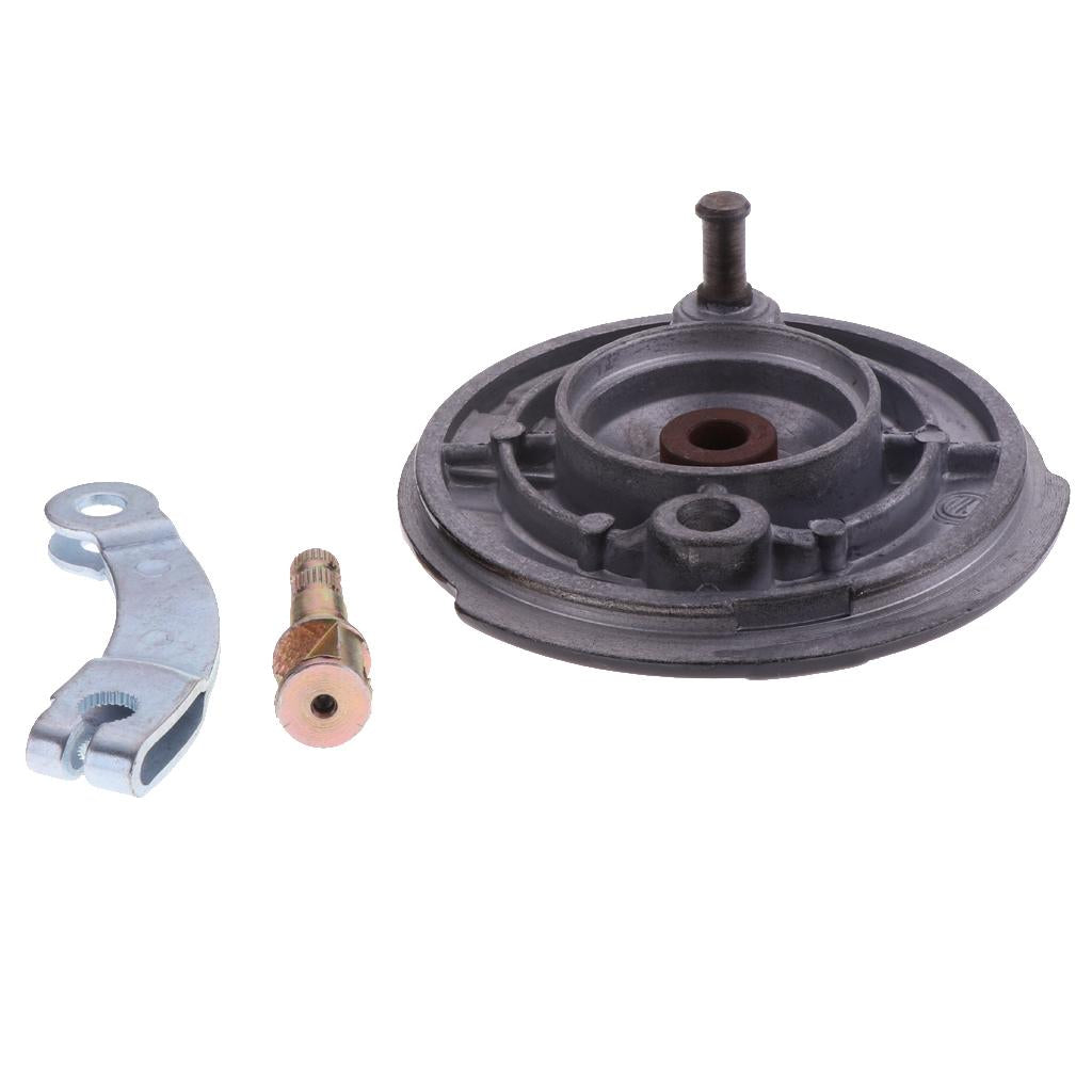 Front Brake Plate Hub Assembly with Brake Shoes for Yamaha PW80 PY80