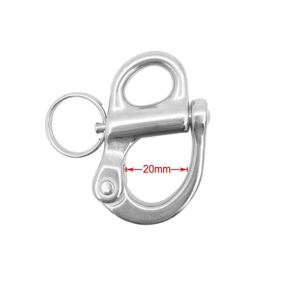 Stainless Steel Snap Swivel Shackle 51mm/2 Length -Sailboat Hardware "
