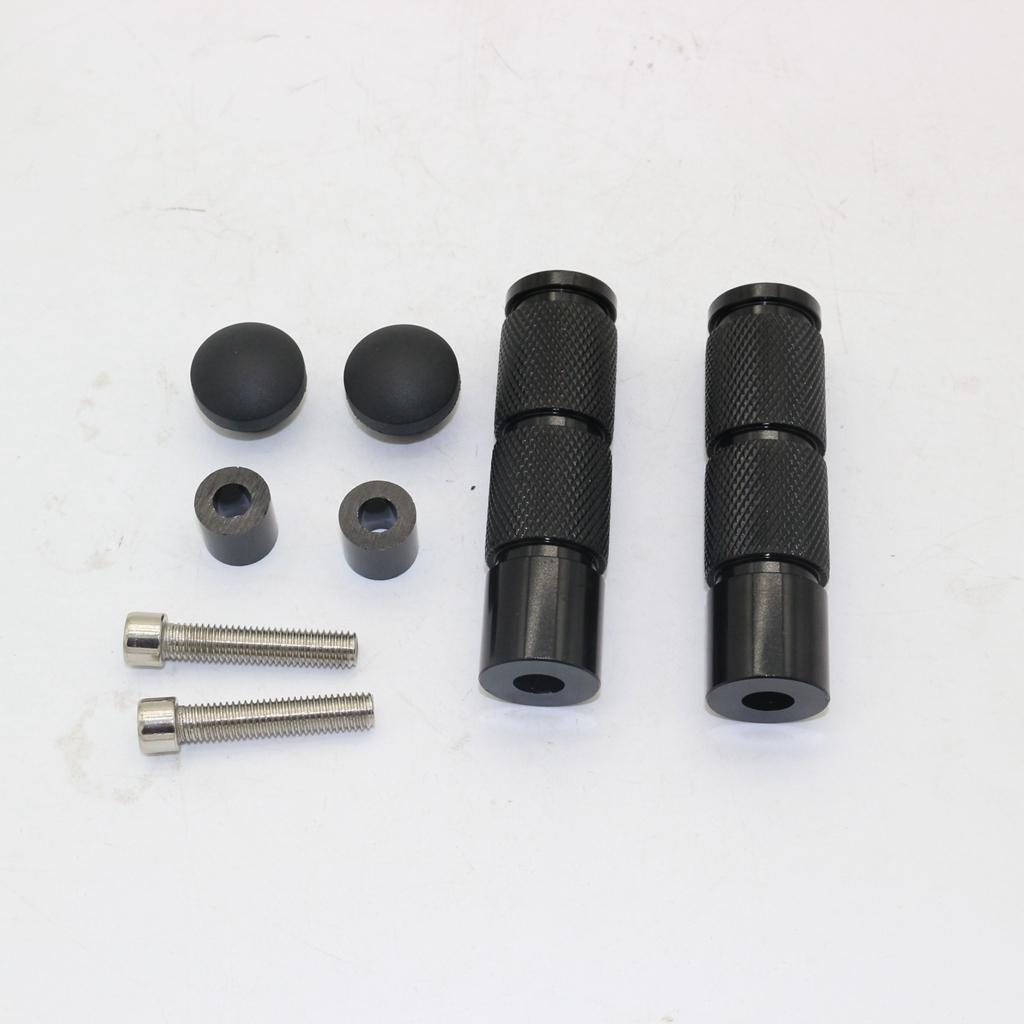 Universal CNC Motorcycle Scooter Dirt Bike ATV Footrests Foot Pegs Black