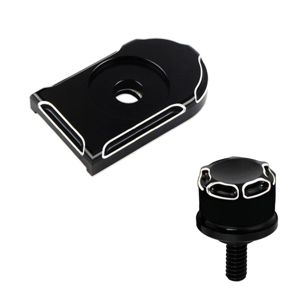 Rear Fender Seat Bolt Tab Screw Mount Edge Cut Knob Cover For Harley