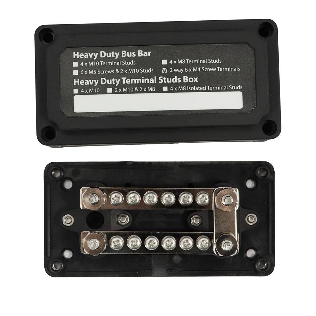 Heavy Duty Bus-Bar Terminal Board 100A for 12x4mm Shunt Terminals