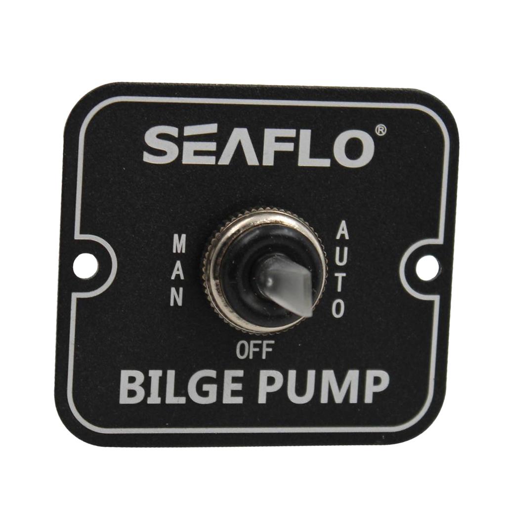 SEAFLO 2-Way Bilge Pump Switch Panel Automatic-Off-Manual 12V 24V