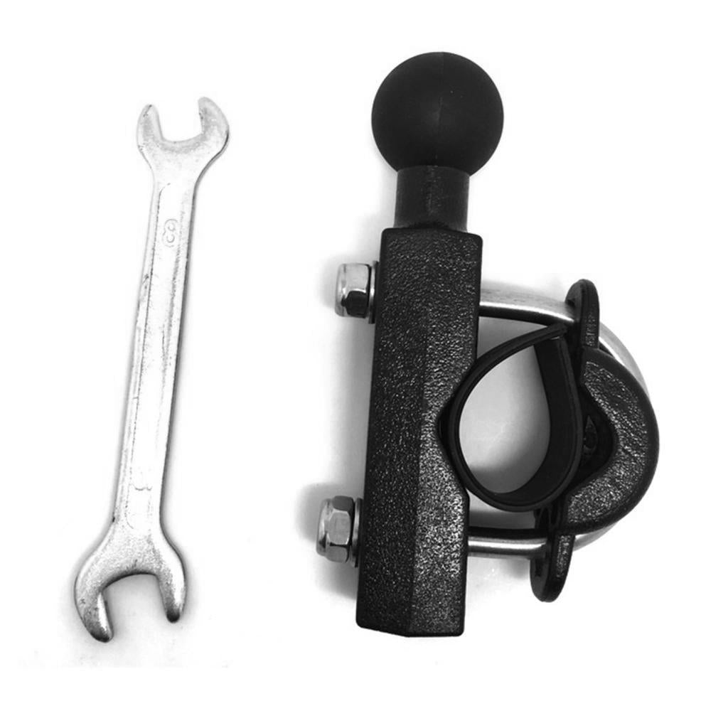 11mm to 27mm U-Bolt Base Motorcycle Bike Handlebar Mount 1'' Ball