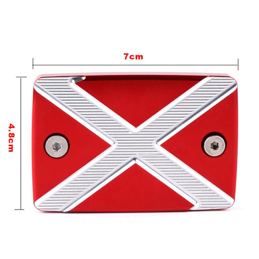 Motorcycle CNC Brake Fluid Fuel Reservoir Tank Cap Cover for Yamaha Red
