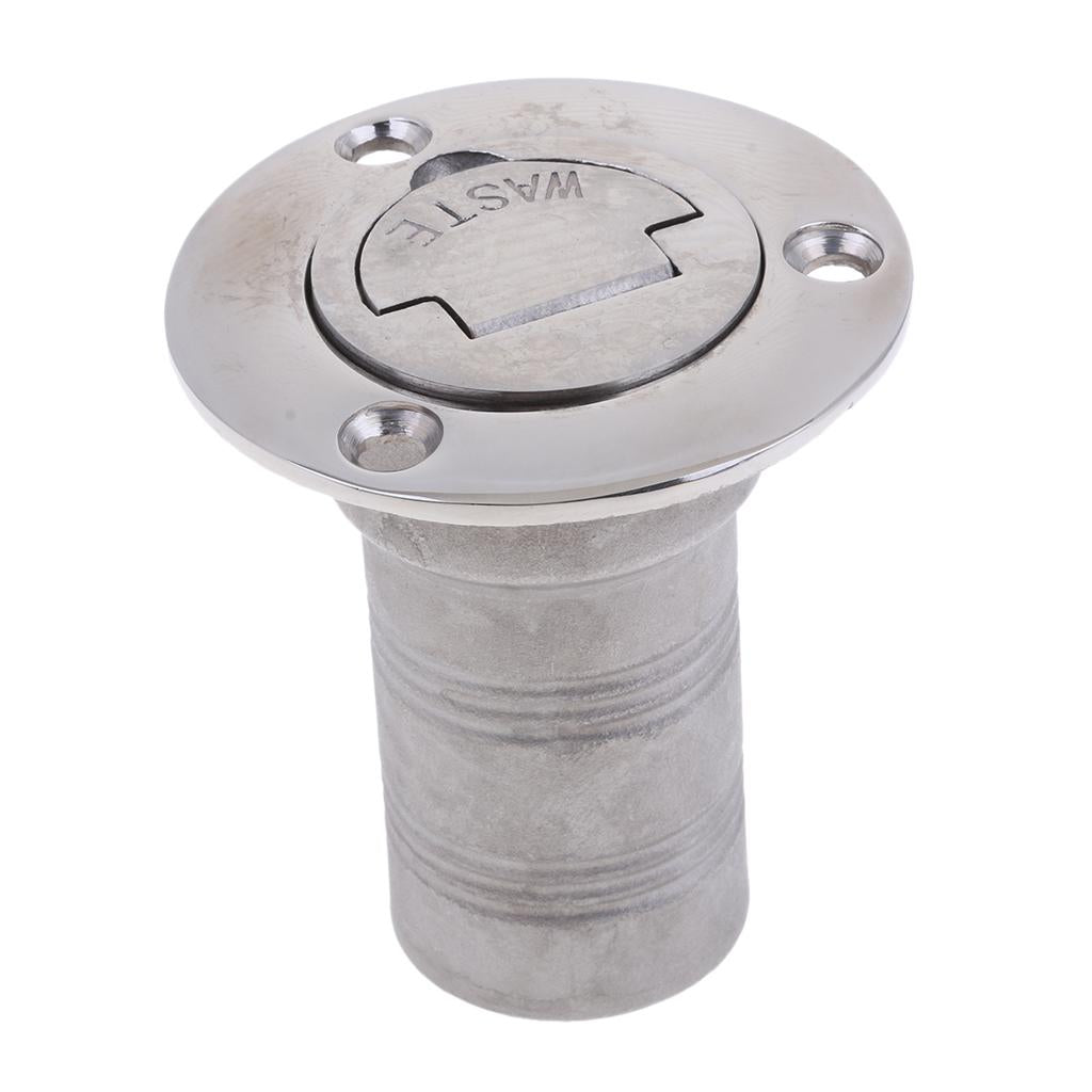 Boat Deck Fill / Filler Keyless Cap 38mm - Waste - 316 Stainless Steel