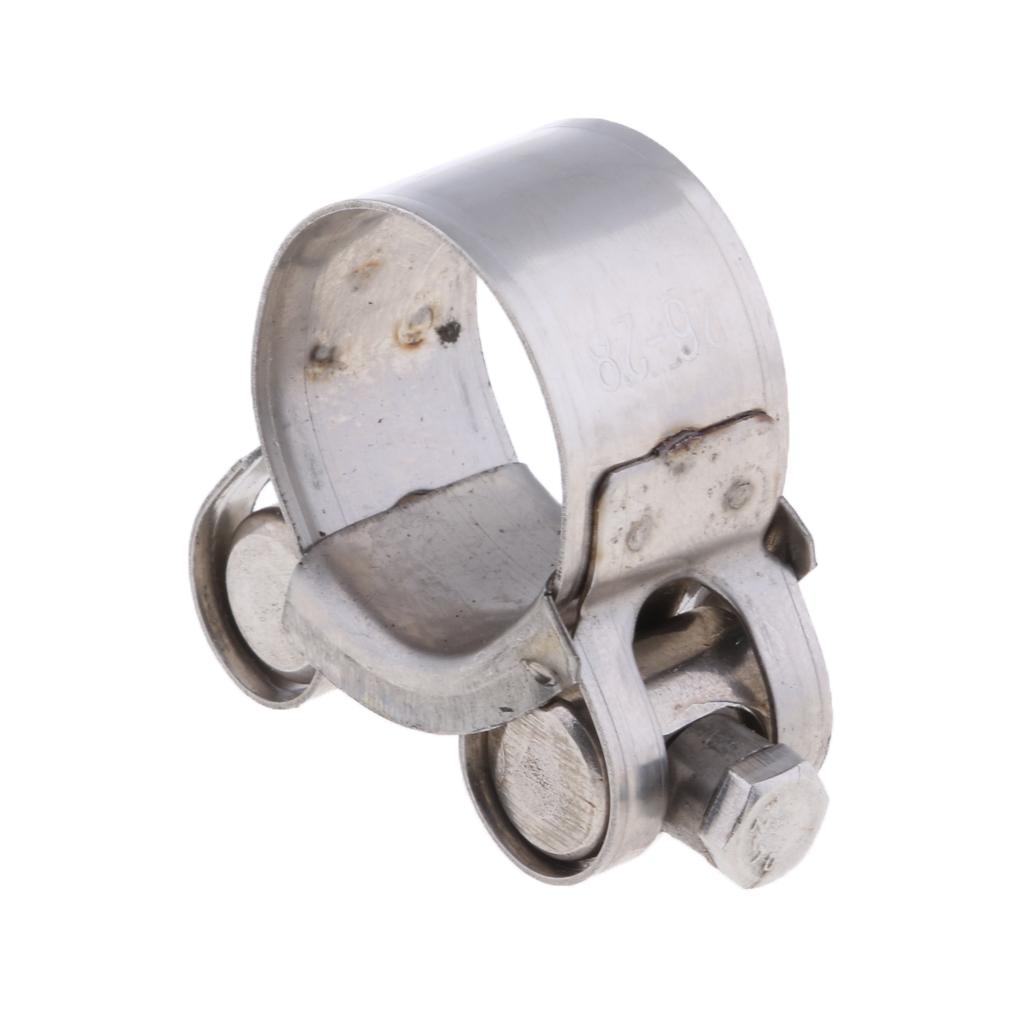 Universal 26-28mm Motorcycle Exhaust Pipe Clamp Caliper - Stainless Steel